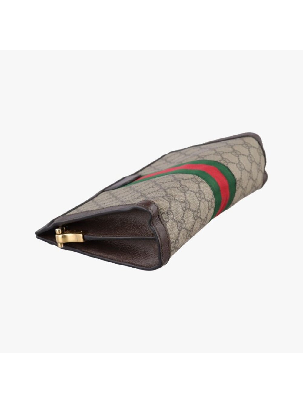 Gucci Ophidia Brown Red Green Canvas Leather Messenger Bag - Picture 7 of 15
